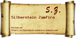 Silberstein Zamfira névjegykártya